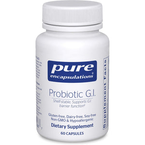 Pure Encapsulations Probiotic G.I. - Shelf Stable Probiotic for Intestinal Health & Gastrointestinal Support - with Lactobacillus & Bifidobacterium - 60 Capsules