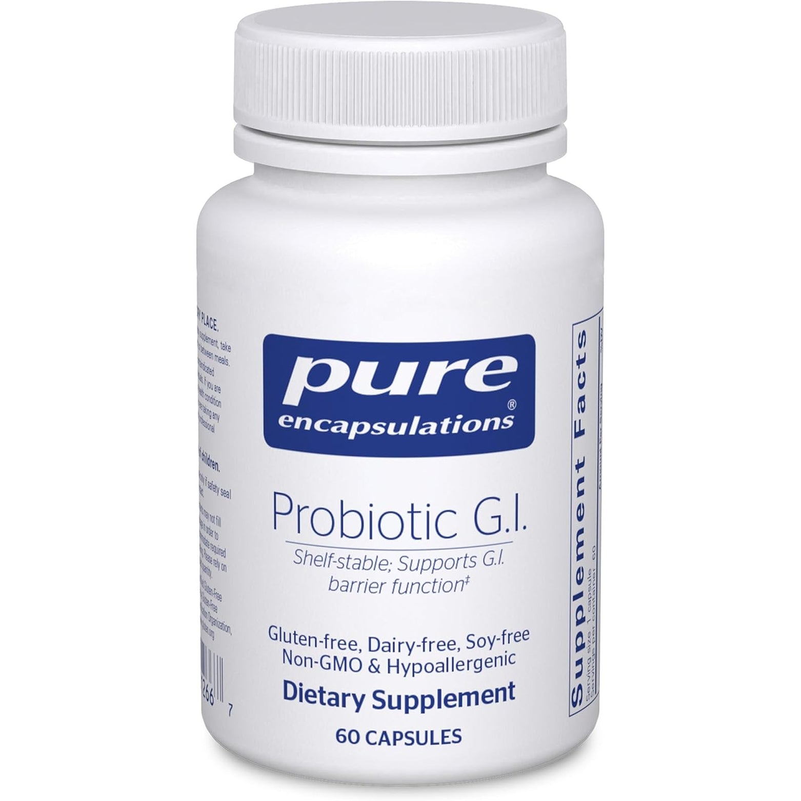 Pure Encapsulations Probiotic G.I. - Shelf Stable Probiotic for Intestinal Health & Gastrointestinal Support - with Lactobacillus & Bifidobacterium - 60 Capsules