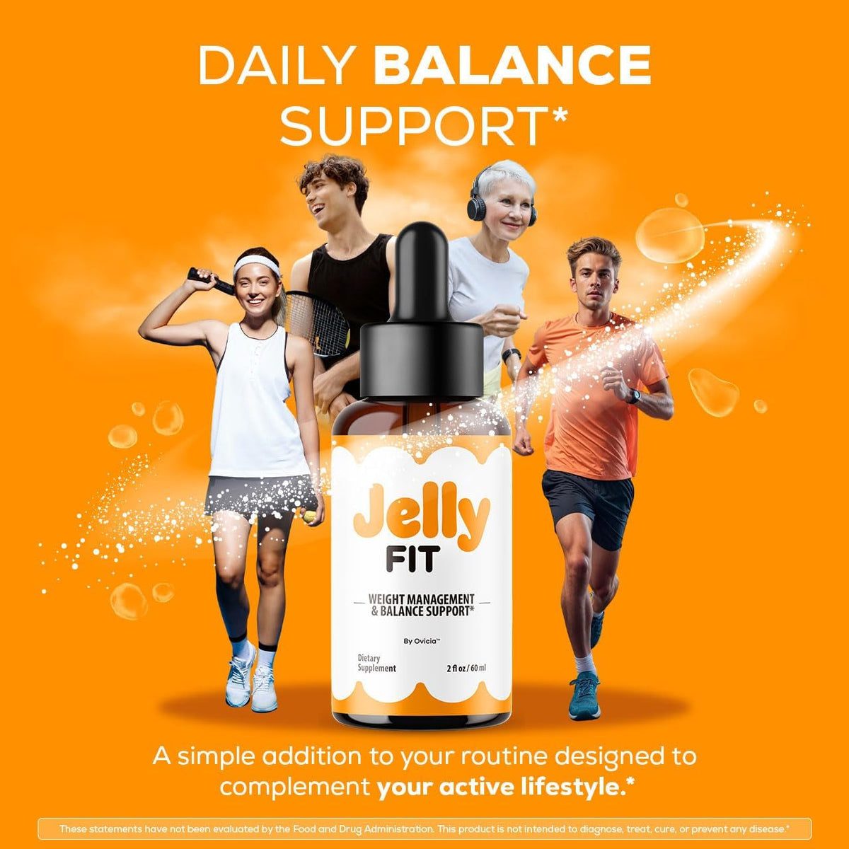 Jelly Fit Drops - Official Jellyfit Oral Liquid Drops Advanced Premium Formula Maximum Strength, All Natural Ingredients Vitamins for Overall Health & Wellness Reviews, 1 Bottle for 1 Month