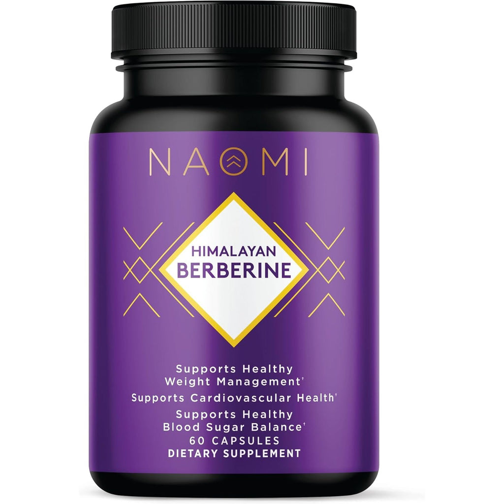 NAOMI Himalayan Berberine 500Mg - Supports Healthy Metabolic Function & Balanced Lipid Profile - Patented HIMABERB®, 97% Pure Berberine Hcl, Supports Healthy Energy, 60 Capsules, 1-Month Supply