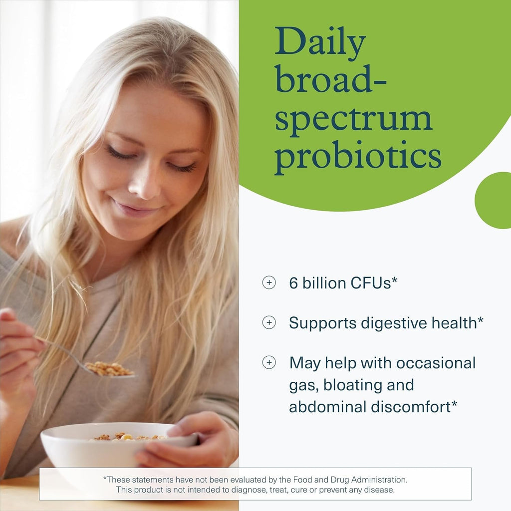 Youtheory Spore Probiotic - Helps Gut Health* - 6 Billion CFU with Prebiotics - Supports Regular Bowel Movement & Diarrhea Relief* - Shelf Stable - 60 Vegetarian Capsules (30-Day Supply)