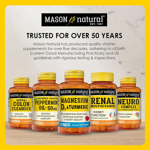 MASON NATURAL Glucosamine Chondroitin 1500/1200 with Vitamin C, Supports Joint Health for Normal Flexibility & Mobility*, 280 Capsules, 3 Month Supply