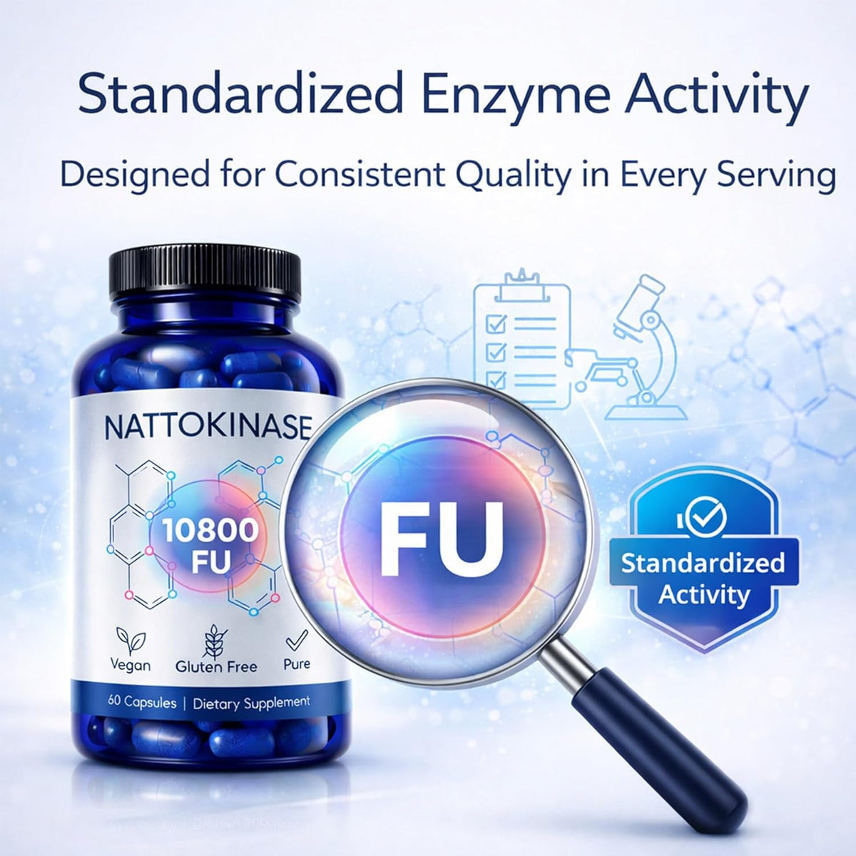 Nattokinase 10800 FU Enzyme Supplement, Ultimate Nattokinase with Fermented Soy Extract Standardized Activity – Plant Based Daily Capsule for Wellness Routine and Active Lifestyle Support (1)