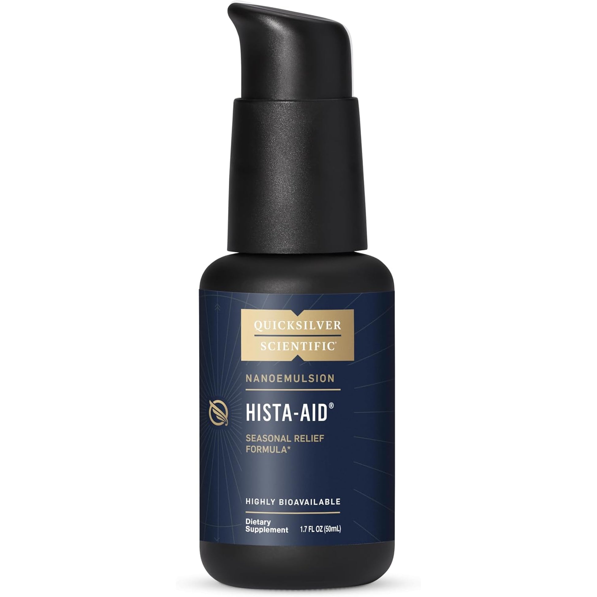 Quicksilver Scientific Nanoemulsified Hista-Aid - Flavonoids to Help Maintain Healthy Histamine Levels - Liposomal Vitamin C, DIM, Luteolin & Quercetin Liquid (50Ml)
