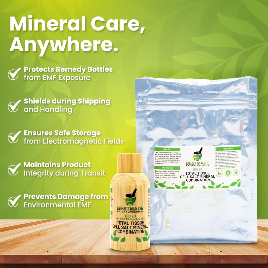 Bestmade Total Tissue Cell Salt Mineral Combination, BIO28 Lactose-Free - Helps Body Absorb Nutrients, Increases Energy Levels, Improves Sleep Patterns, and Restores Vitality, Vegan, 350 Pellets