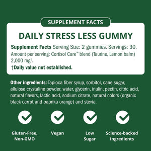 Semaine Stress Less Gummy with Cortisol Care™ 60 Count – Daily Support for Stress, Mood & Sleep