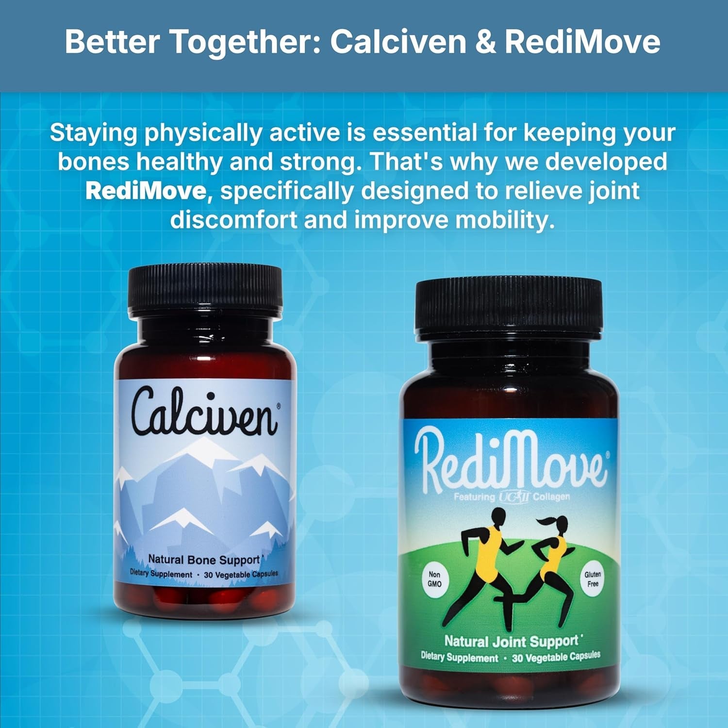 Calciven - Natural Bone Support Supplement - Non-Gmo, Gluten-Free