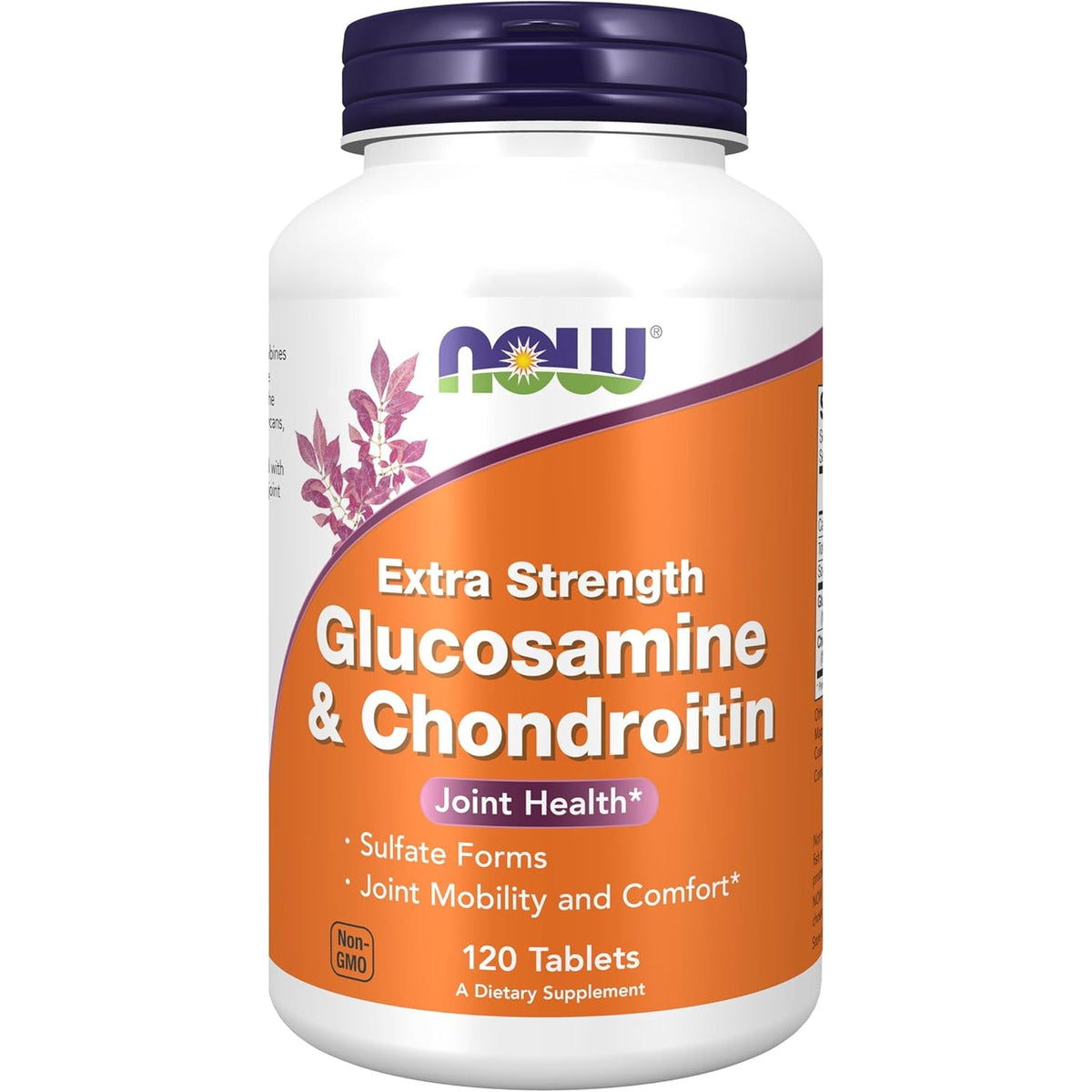 NOW Foods Supplements, Glucosamine & Chondroitin Extra Strength, Sulfate Forms, 120 Tablets