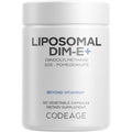 Codeage Liposomal DIM Supplement - 4 Months Supply of DIM Vitamins and SGS, Pomegranate, Broccoli, Vitamin E Isomers Tocopherols Alpha Beta Gamma Delta - Liposomal Formula - Gluten-Free - 120 Capsules