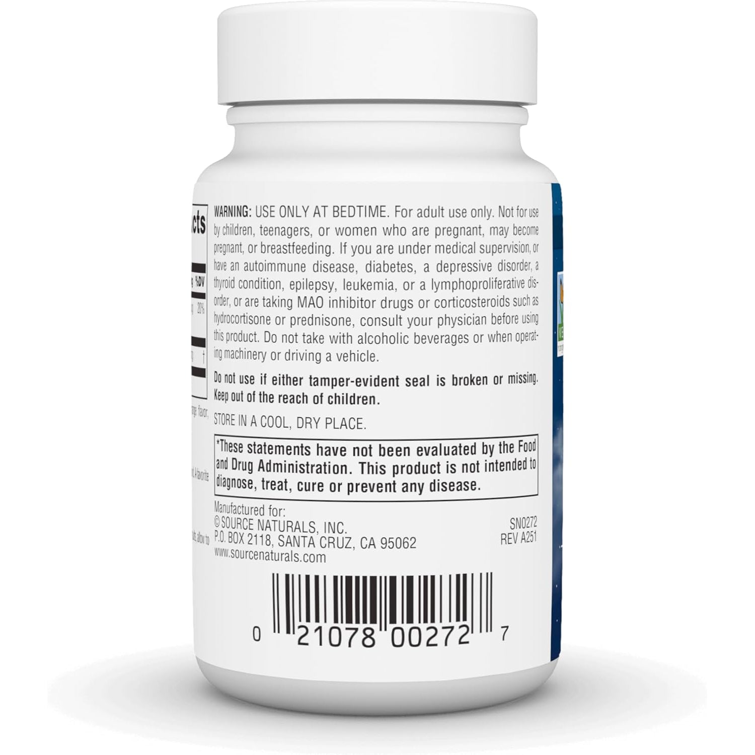 Source Naturals Melatonin 2.5 Mg - 120 Orange Flavored Lozenges