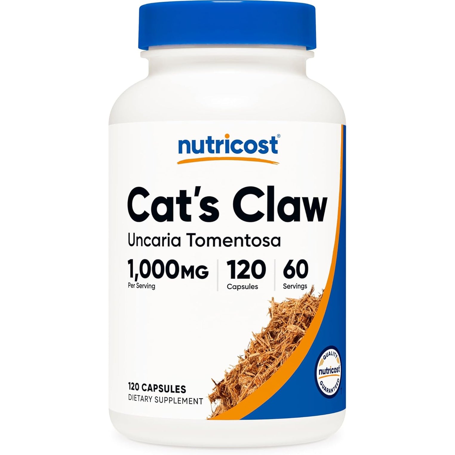 Nutricost Cat'S Claw 1000Mg, 120 Capsules - Vegetarian Caps, Non-Gmo and Gluten Free, 60 Servings
