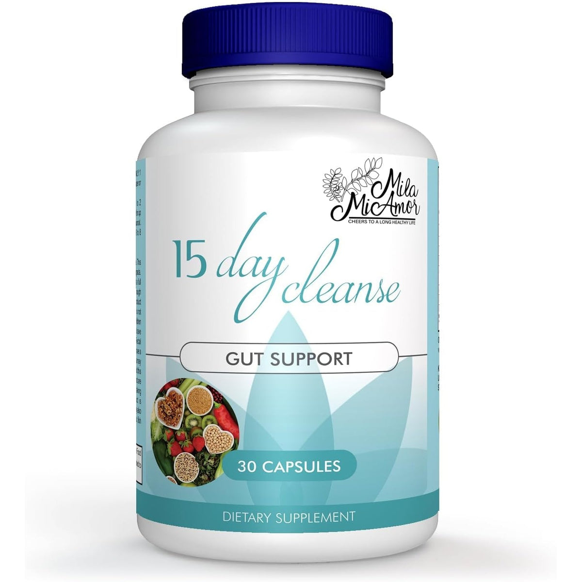 Mila Miamor 15 Day Cleanse - Gut and Colon Support - Advanced Gut Cleanse Detox for Women & Men with Senna, Cascara Sagrada & Psyllium Husk - Non-Gmo - Made in USA - 30 Capsules