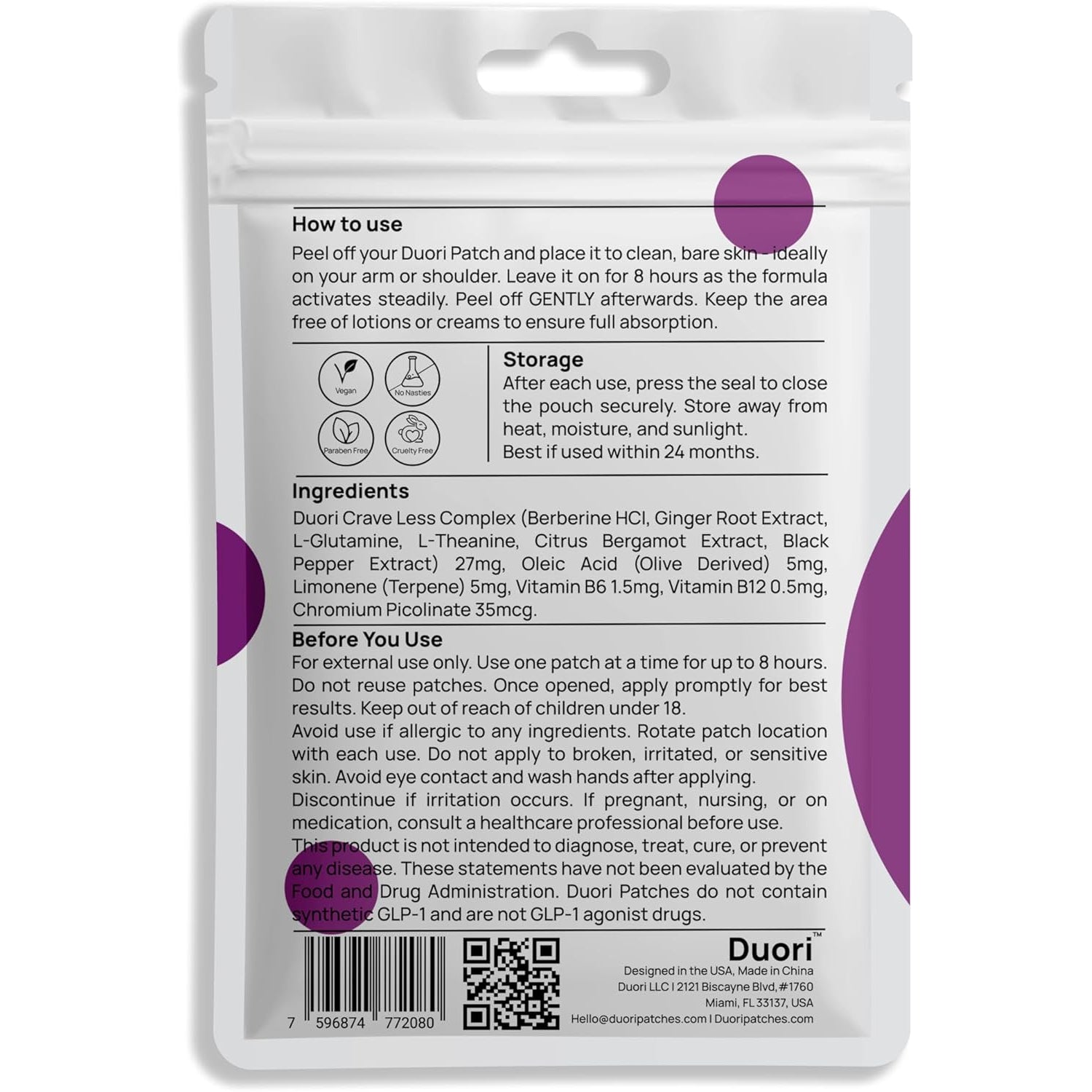 Berberine Patches with Ginger Root - Citrus Bergamot - Chromium - Vegan & Natural - 30 Patch (30 Count (Pack of 1))