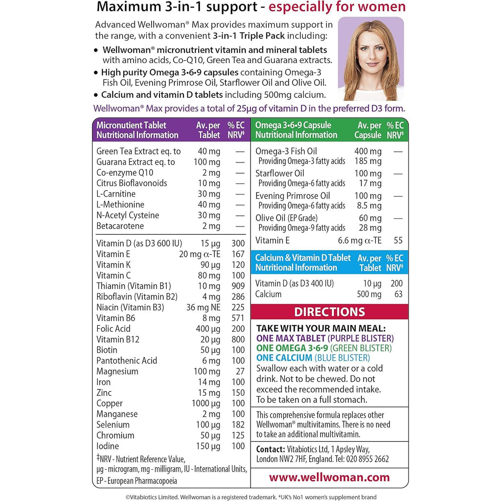 Wellwoman Max Capsules - Pack of 84