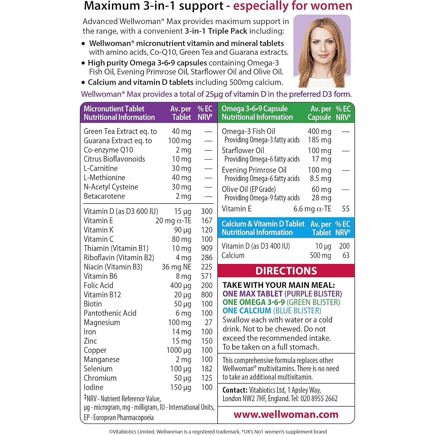 Wellwoman Max Capsules - Pack of 84