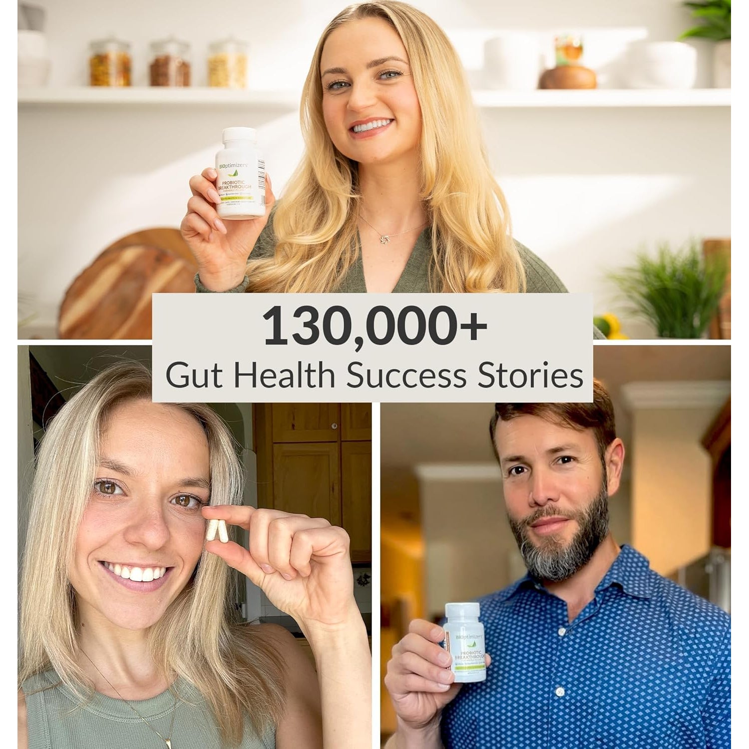 Bioptimizers Probiotic Breakthrough – Lactobacillus Plantarum OM Probiotics & Prebiotics Health Supplement for Gut, Digestive & Immune Support Probiotics for Women Men Elderly– 30 Vegan Capsules