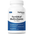 Fairhaven Health Fertilaid for Men | Male Fertility Supplement for Count and Motility | Pre-Conception Support with L-Carnitine, Coq10, Maca and Zinc | 90 Capsules | 1 Month Supply
