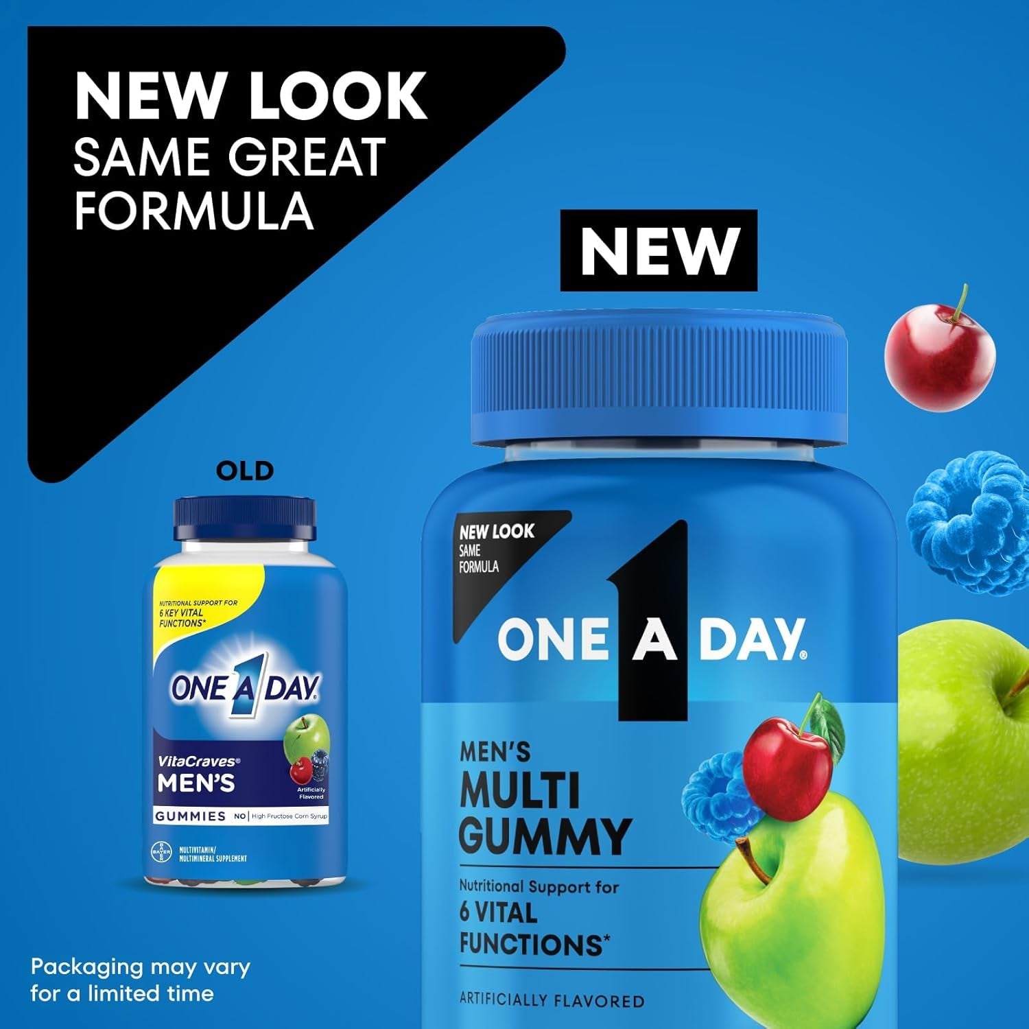 One a Day Mens Multivitamins Gummies – Multivitamin for Men with Vitamin D, Zinc, Folic Acid, Chewable Vitamin Gummies, Physical Energy Support 80 Count