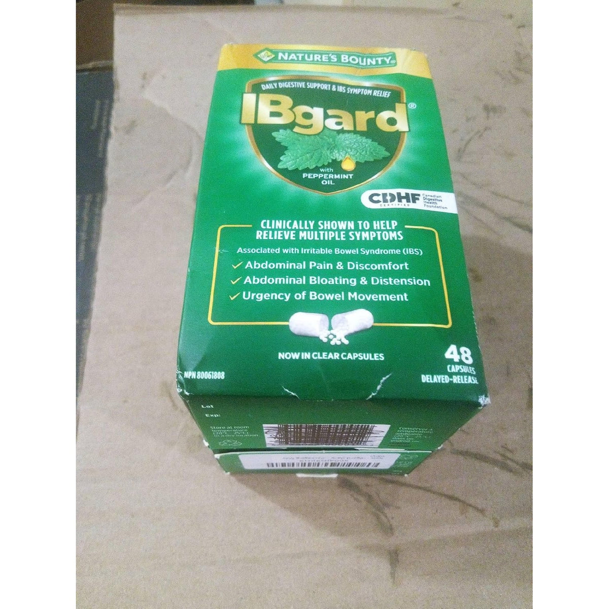 Ibgard Daily Gut Health Support Dietary Supplement, 96 Capsules (Packaging May Vary)