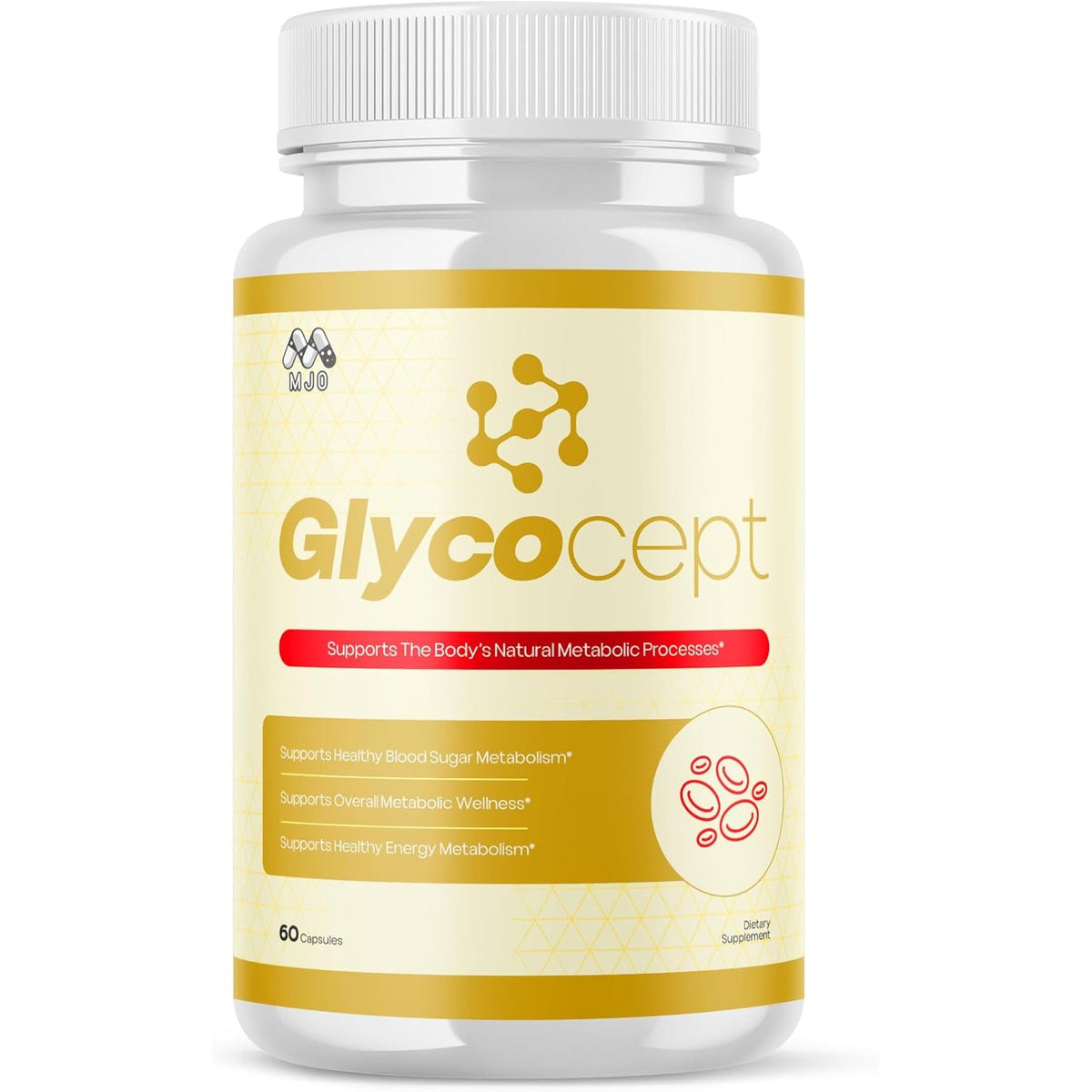 Glycocept Capsules, Official Glycocept Pills with All Natural Ingredients, Advanced Glycocept Capsules Health and Wellness Vitamin Supplement for Maximum Strength Multivitamin Supports (60 Capsules)