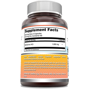 Amazing Formulas Berberine 1000Mg per Serving 120 Capsules Supplement | Non GMO | Gluten Free | Made in USA
