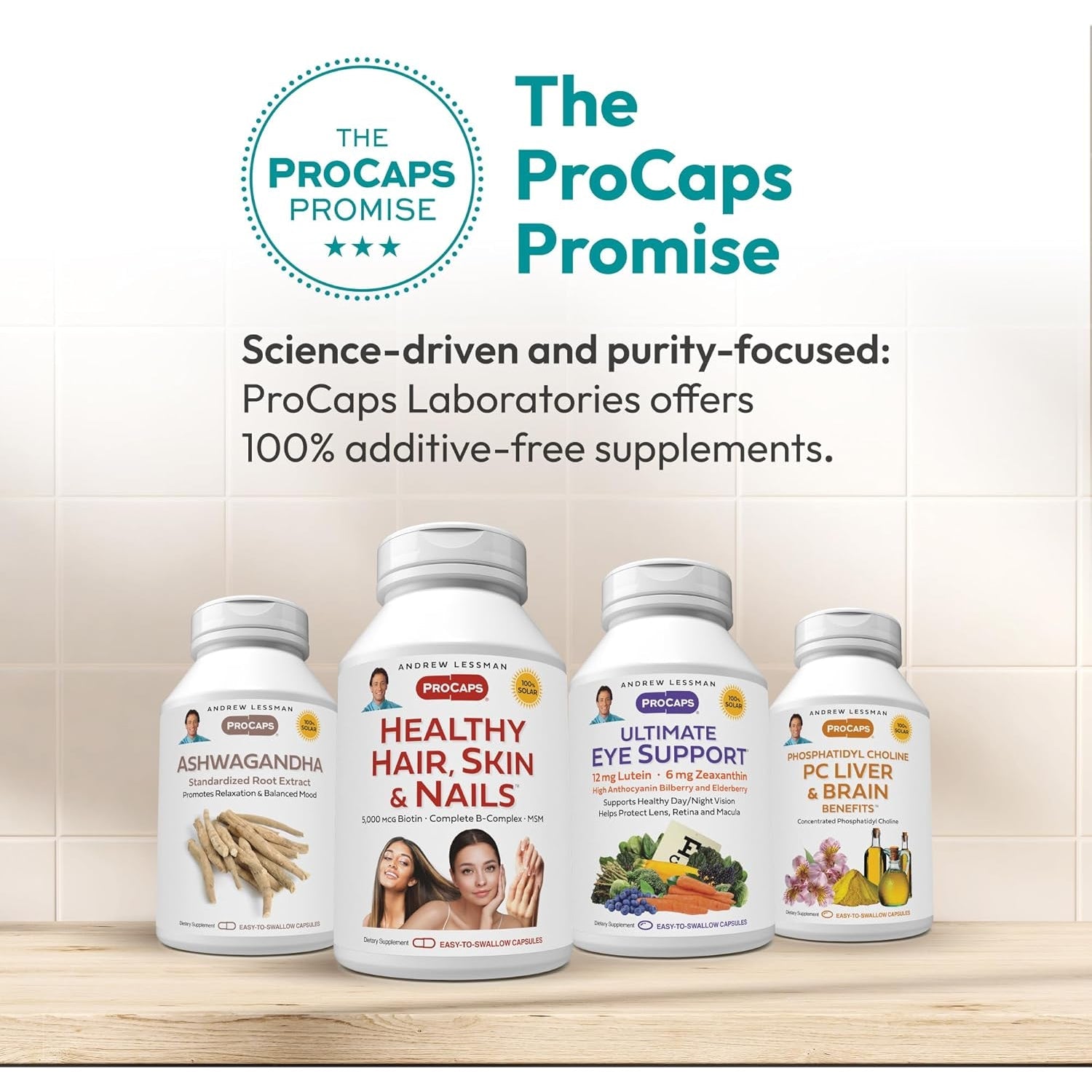 ANDREW LESSMAN Berberine Phospholipid Complex 60 Capsules - Barberry Root Extract. Small Easy to Swallow Capsules