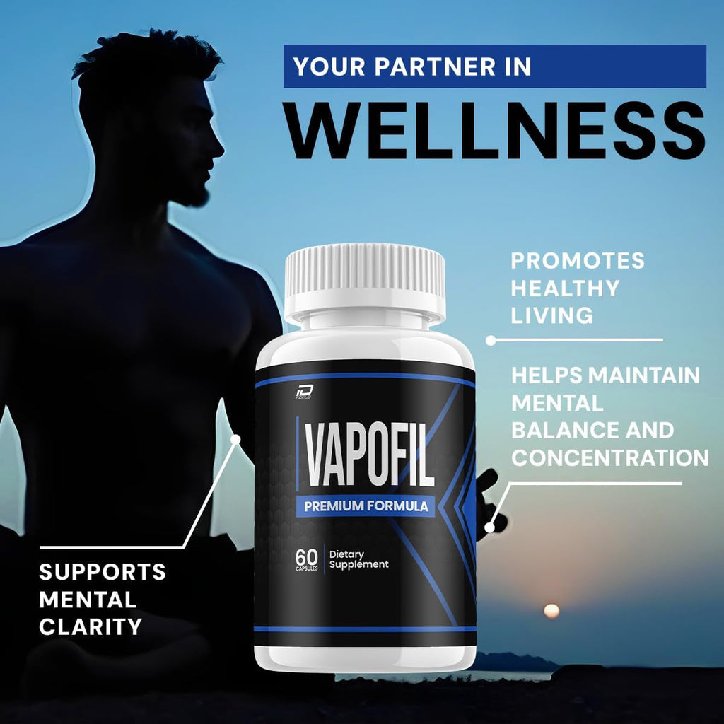 Vapofil Capsule – Vapofil Pills Natural Ingredients Advanced Formula Health Support and Reviews, 60 Capsules