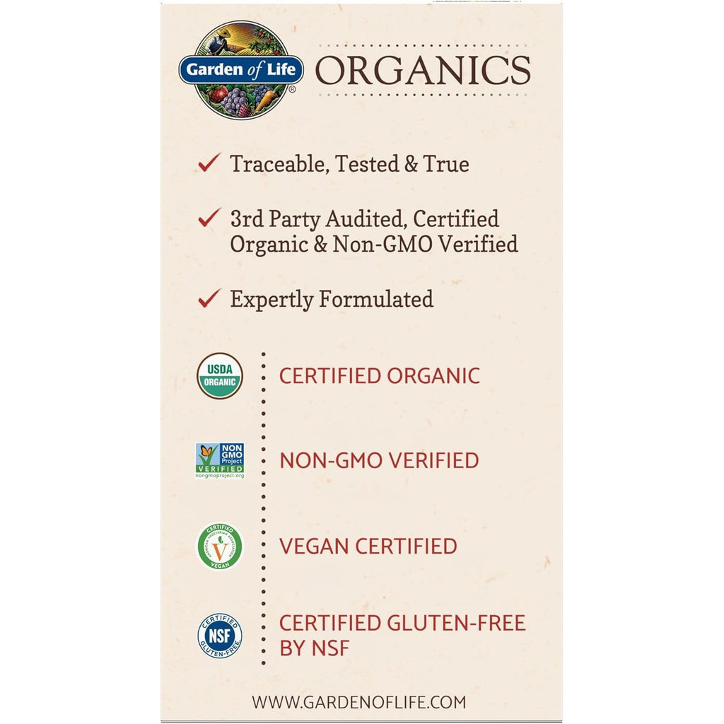 Garden of Life Organic Ashwagandha Supplement with Probiotics & Ginger - Stress, Mood & Energy Support, Vegan, Gluten Free, Non GMO, 2 Month Supply, 60 Tablets