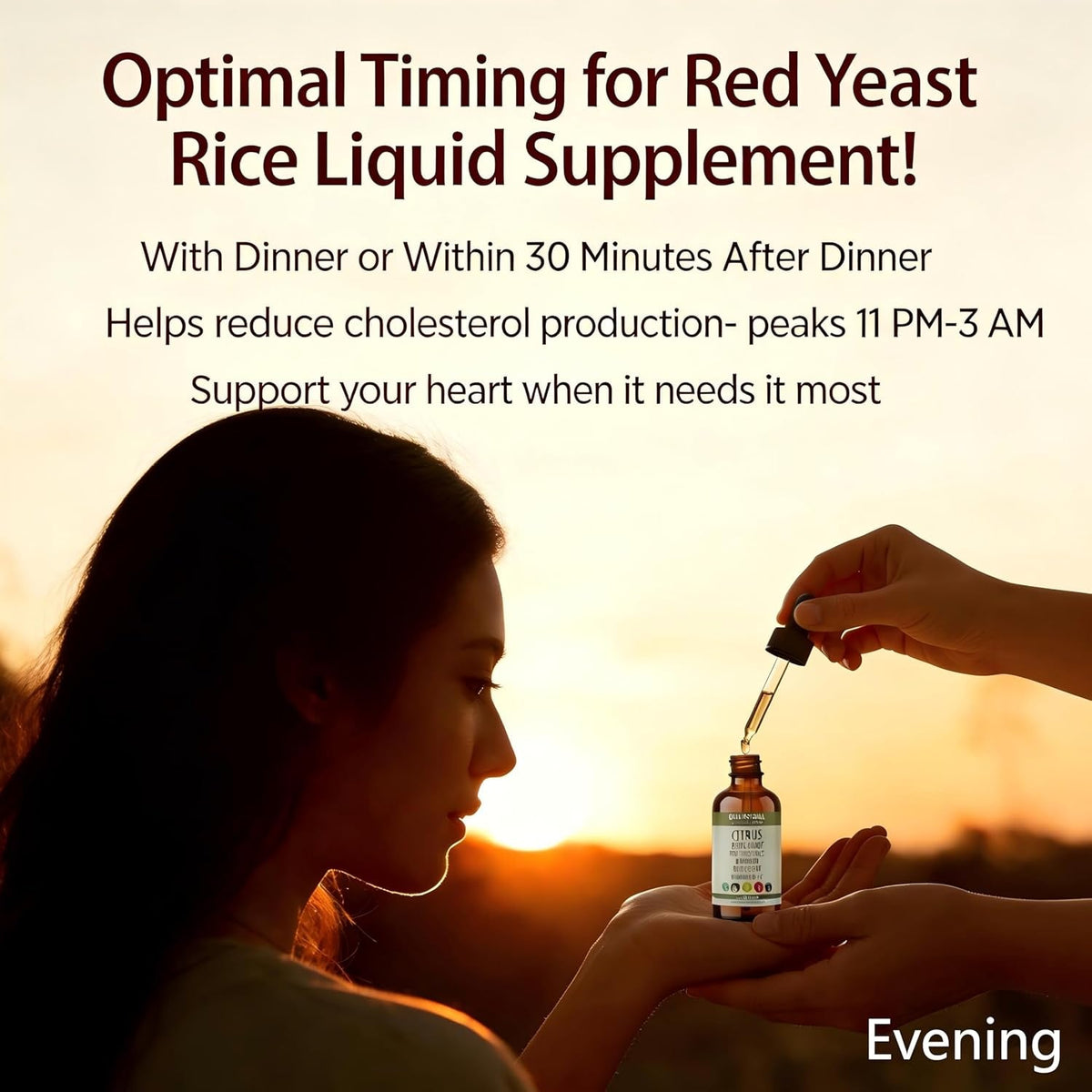 Red Yeast Rice Drops - High Absorption Cholesterol Support, Red Yeast Rice, Soursop, Olive Leaf,Vitamin B+C, Natural, Non-Gmo Vegan, Heart Health Antioxidant Liquid Supplement 2 Fl Oz,2Pcs