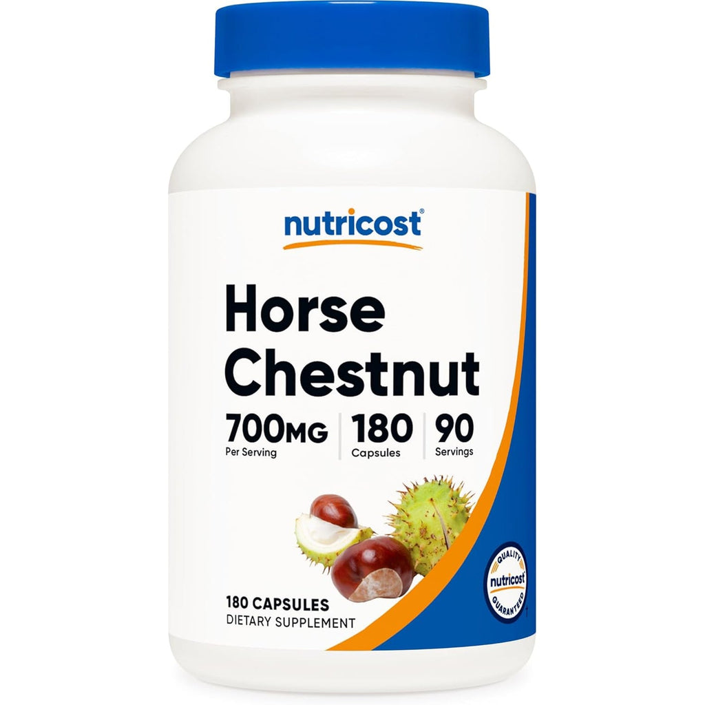 Nutricost Horse Chestnut Extract Capsules 700 MG per Serving, 180 Capsules, 90 Servings - Non-Gmo, Vegan