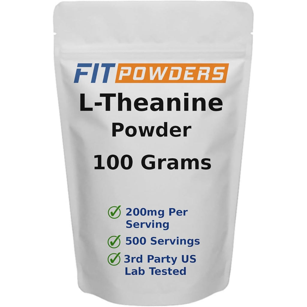 L-Theanine Powder 100G – L Theanine Supplement, Scoop Included, Pure, Non-Gmo, Vegan, Gluten-Free