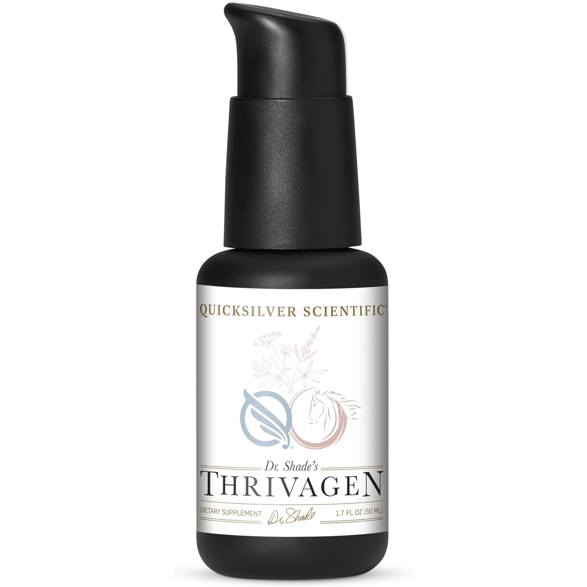Quicksilver Scientific Thrivagen - Women'S Health Supplement with 15 Energy, Hormone Balance & Adrenal Support Botanicals - Adaptogenic Herbs with Shatavari, Rhodiola & Maca Root (1.7Oz / 50Ml)