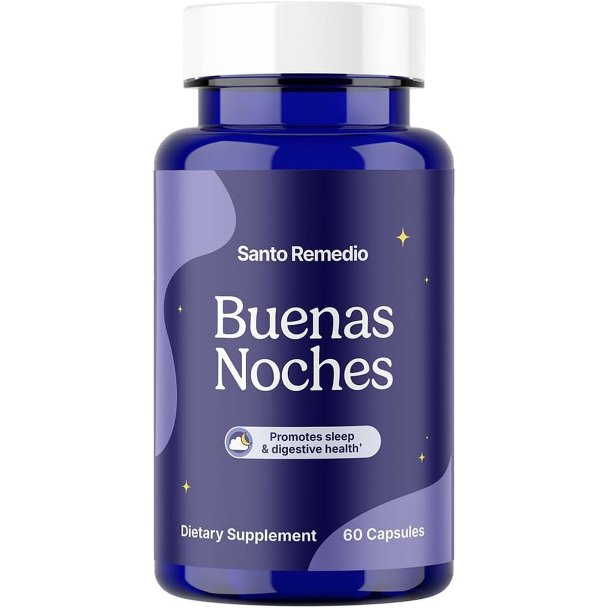 Santo Remedio Buenas Noches Sleep Support with Zylaria®, Melatonin & DE111® Probiotics – Digestive & Nighttime Support Supplement by Dr Juan Rivera – 60 Vegetarian Capsules