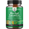 Herbal Laxative Capsules with Probiotics – Natural Laxatives for Constipation with Senna Leaf, Psyllium, Aloe Vera – Colon Cleanse for Women & Men - Detox for Gut Health & Weight Management – 60 Count