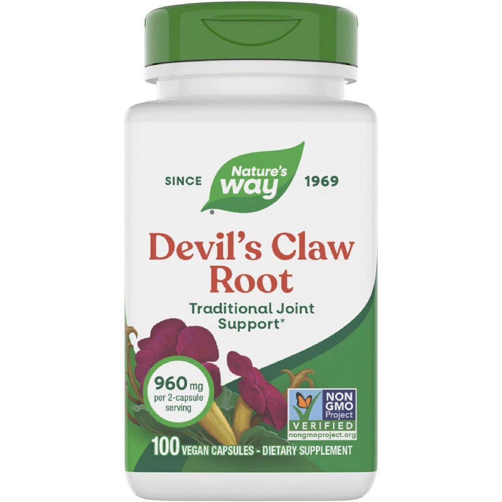 Nature'S Way Devil'S Claw Root, Joint Inflammation Relief, 100 Vegetarian Capsules