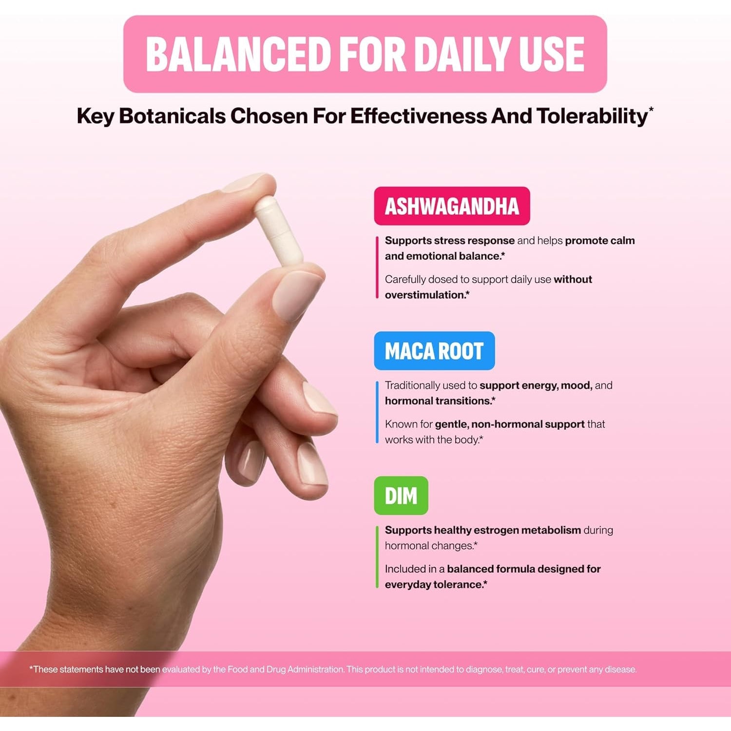 Hormone Harmony for Women – Natural Hormonal Balance Support for Menopause & Perimenopause – Hot Flashes, Mood Swings, Cravings, Bloating Relief – 60 Capsules