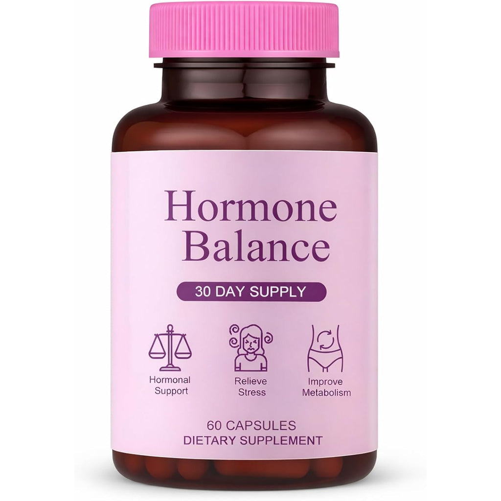 Hormone Balance for Women | Dietary Supplement, Supports Healthy Cortisol Levels & Stress Relief | Mood, Sleep, Energy | Ashwagandha, Ginseng, Maca | 60 Capsules