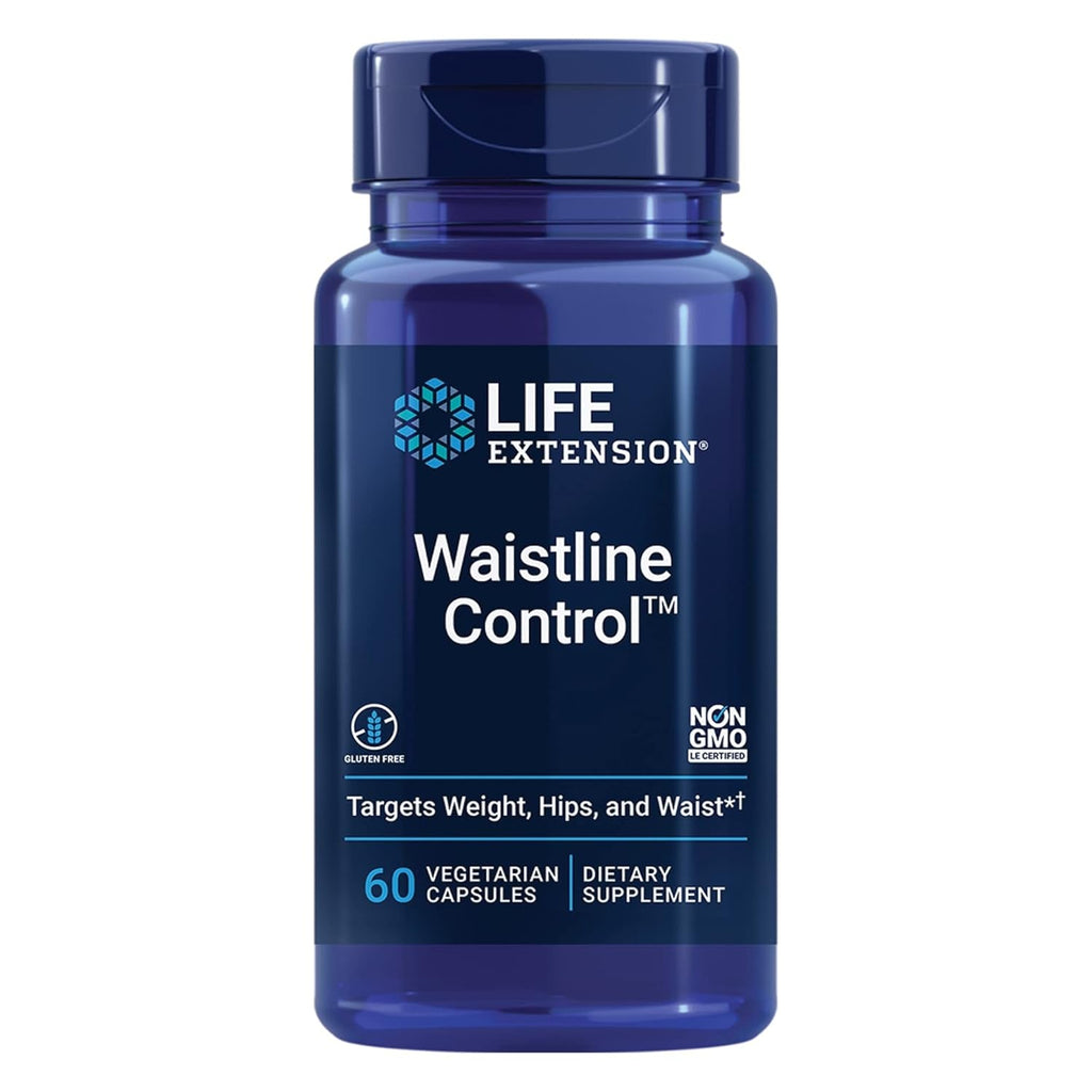 Life Extension Waistline Control™, S. Indicus, Mangosteen, Meratrim®, Healthy Weight, Waistline, Non-Gmo, Gluten Free, Vegetarian, 60 Capsules