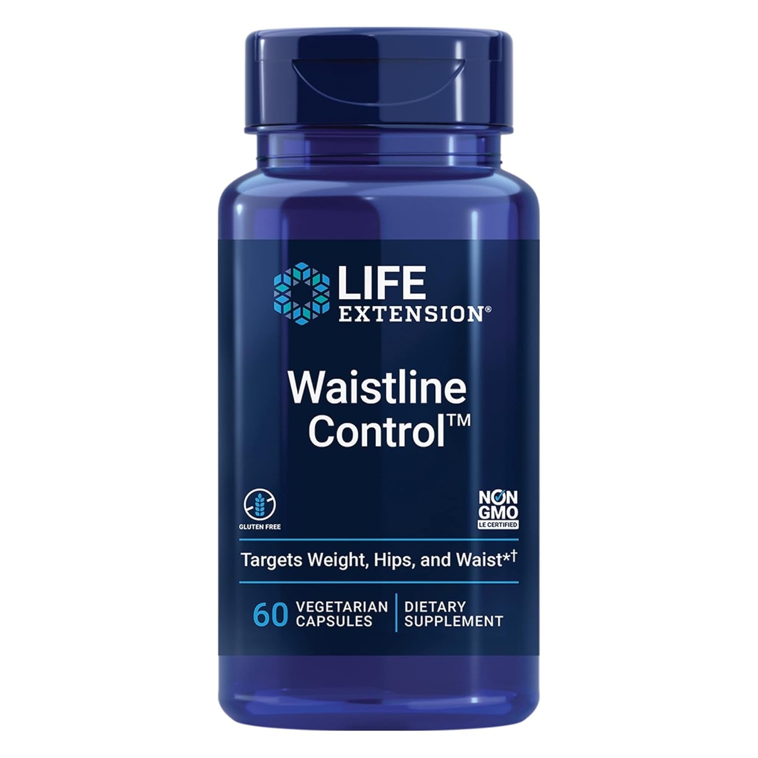 Life Extension Waistline Control™, S. Indicus, Mangosteen, Meratrim®, Healthy Weight, Waistline, Non-Gmo, Gluten Free, Vegetarian, 60 Capsules