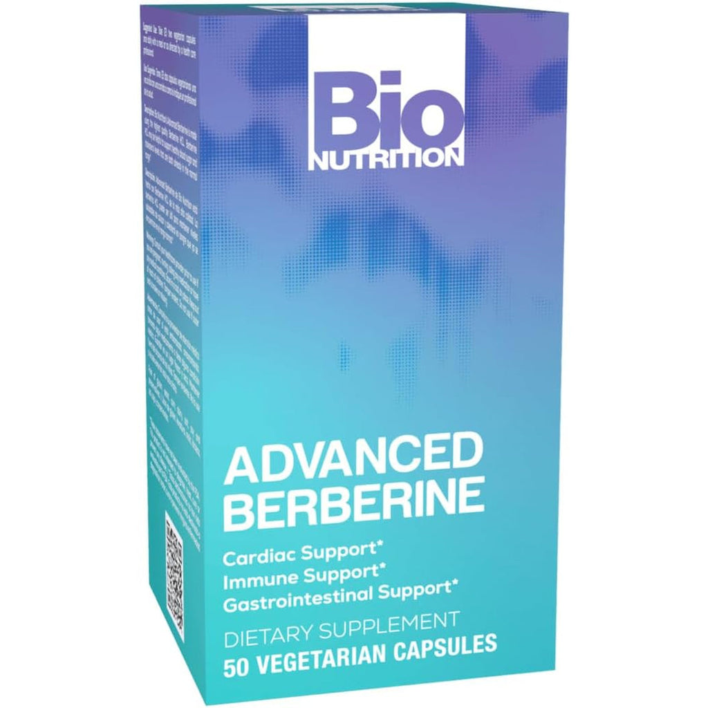 Bio Nutrition Advanced Berberine 50 Vegetarian Capsules | 1,200 Mg Berberine per Serving | Herbal Wellness Support | Vegetarian Formula