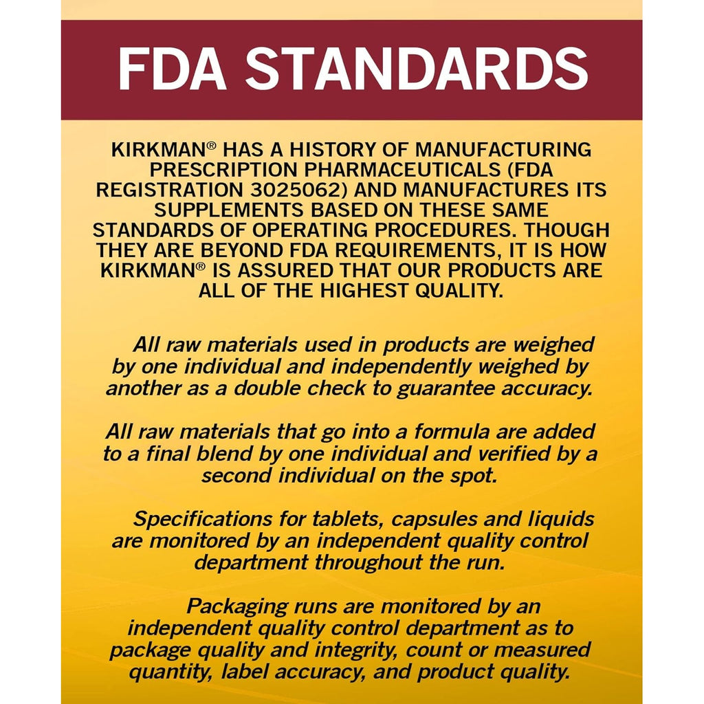 Kirkman - Children'S Multivitamin & Mineral - 120 Capsules - with 5-MTHF - Potent Broad Spectrum Vitamin/Mineral Supplement - Hypoallergenic
