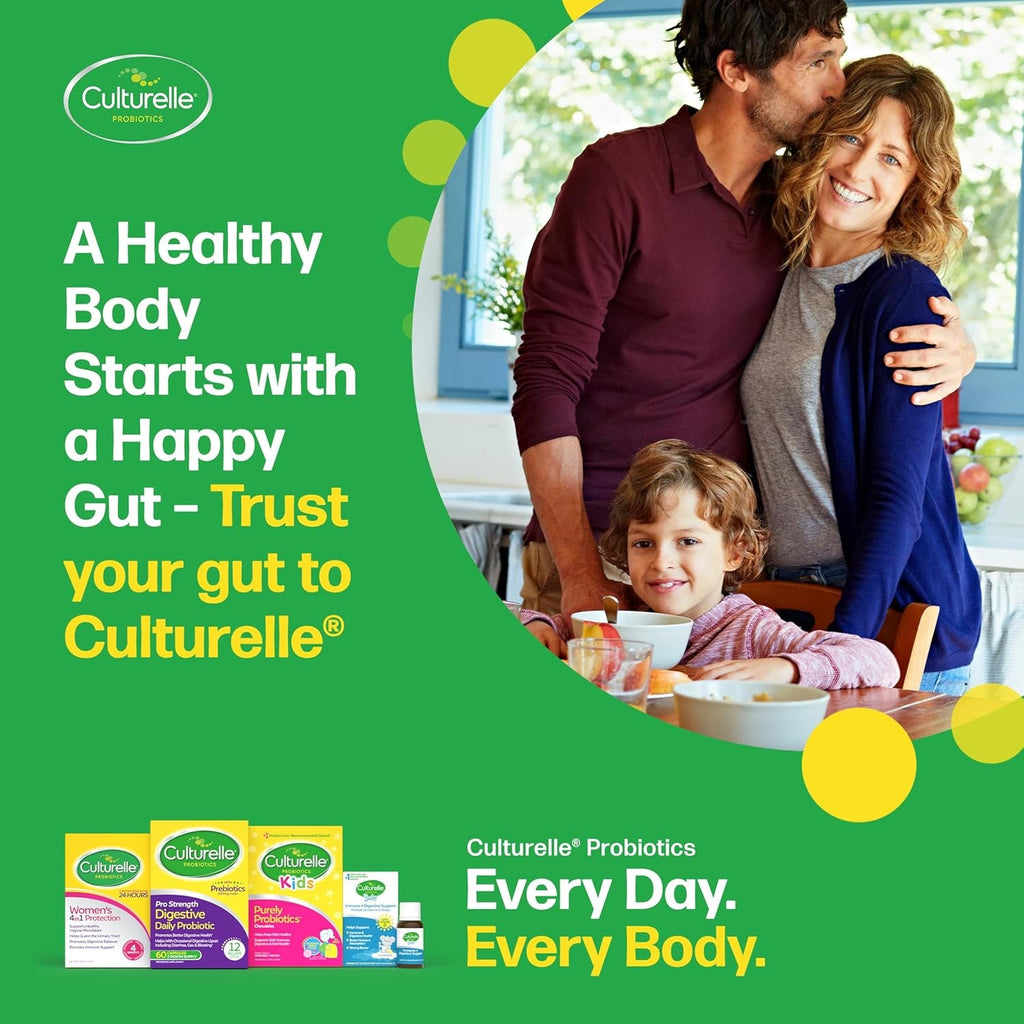 Culturelle® Women’S Probiotics + Multivitamins, Supports Digestive and Immune Health, Biotin & Selenium for Healthy Hair, Skin, Nails – 60 Gummies