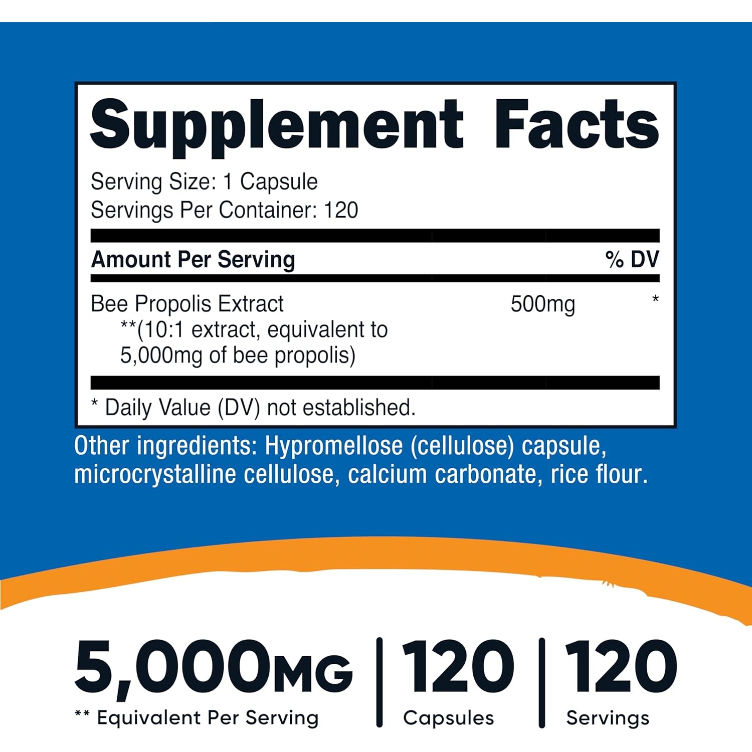 Nutricost Bee Propolis Extract 120 Capsules for 120 Servings per Bottle - Gluten Free and GMO Free, Vegetarian Dietary Supplement
