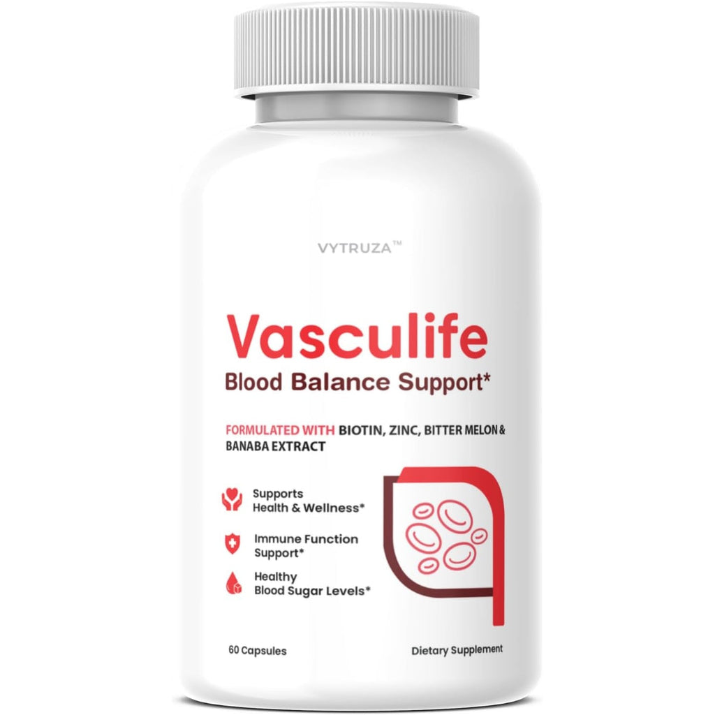 Vasculife Blood Balance Support* - Vasculife Capsules Advanced Formula Blood Health Support Supplement Supports Blood Flow and Blood Circulation*, 60 Capsules