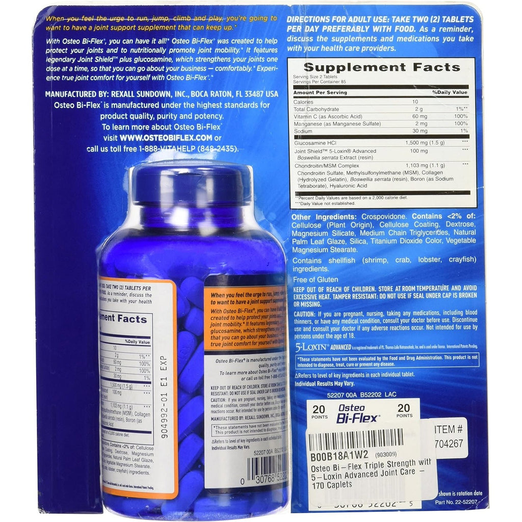 Osteo Bi-Flex Triple Strength - 170 Caplets