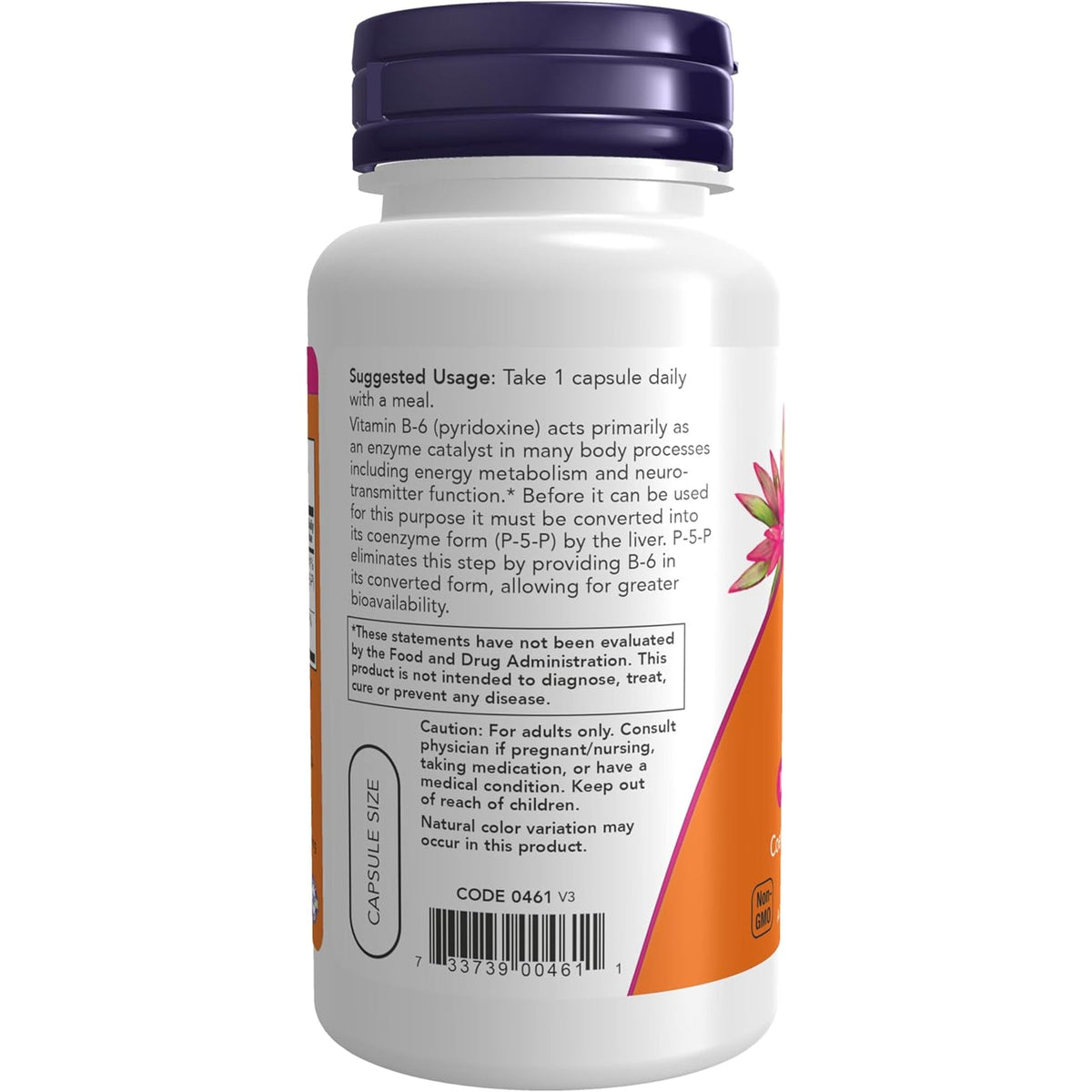 NOW Foods Supplements, P-5-P 50 Mg with Coenzyme B-6 + Mg Bisglycinate, 90 Veg Capsules