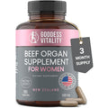 Beef Organ Supplement for Women | Supports Hormone Balance | Ovary, Uterus & Reproductive Nourishment + Liver, Kidney & Heart for Cycle Harmony, Mood Ease & Feminine Energy | 90 Day Supply