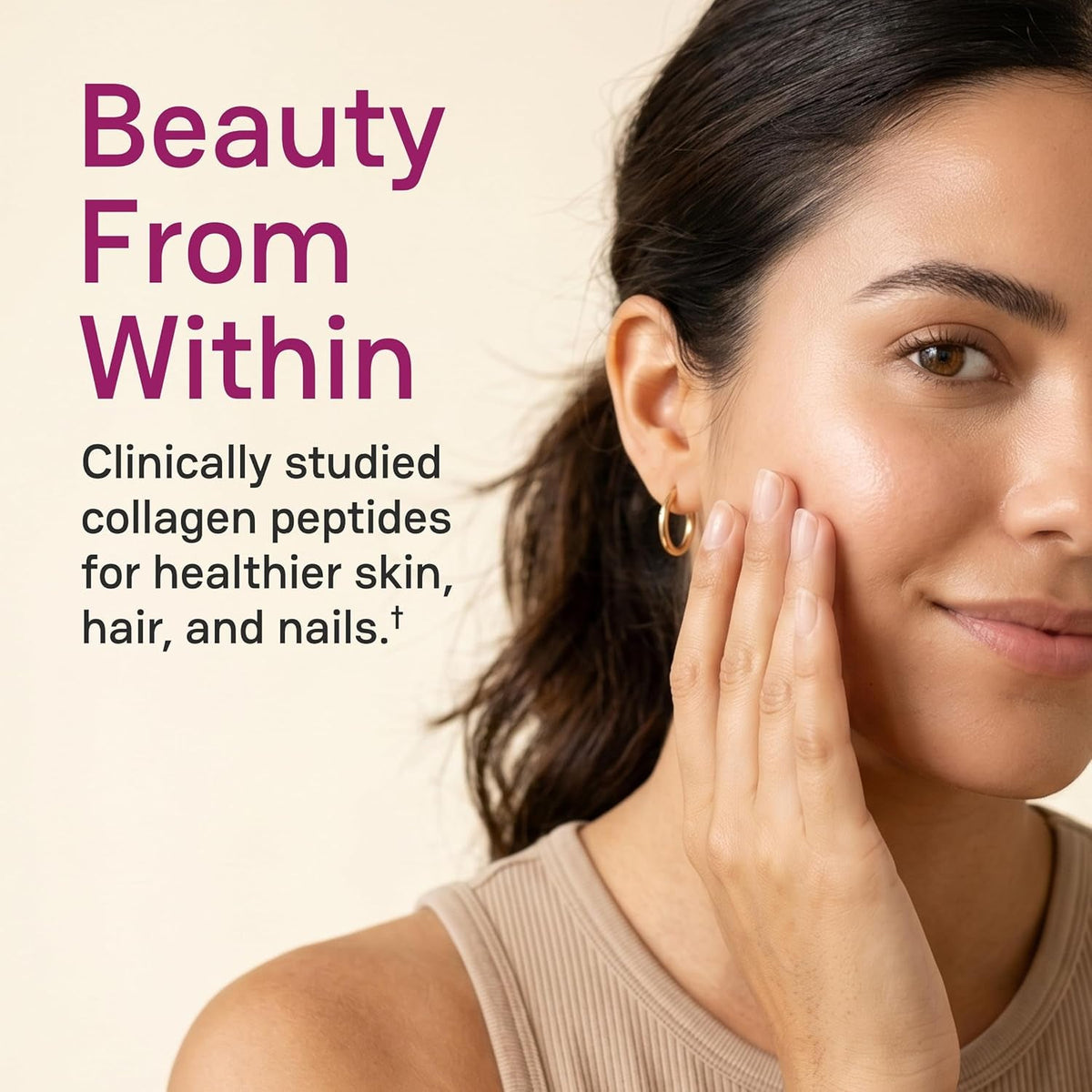 Zena Nutrition Liquid Collagen for Women and Men, and Biotin, 2500Mg Verisol Bioactive Collagen Peptides, 5000Mcg Biotin, Hair, Skin, Nail Supplement, Mixed Berry, 60 Servings, 20 Fl Oz