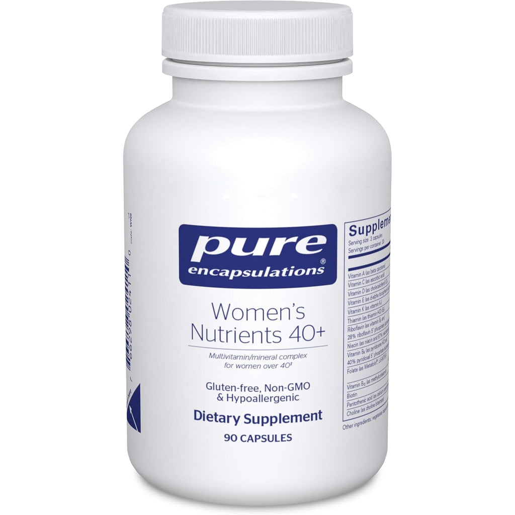 Pure Encapsulations Women'S Nutrients 40+ - Multivitamin for Women over 40 to Support Urinary Tract Health, Breast Cell Health & Eye Integrity* Vitamin C & E - Gluten-Free & Non-Gmo - 90 Capsules