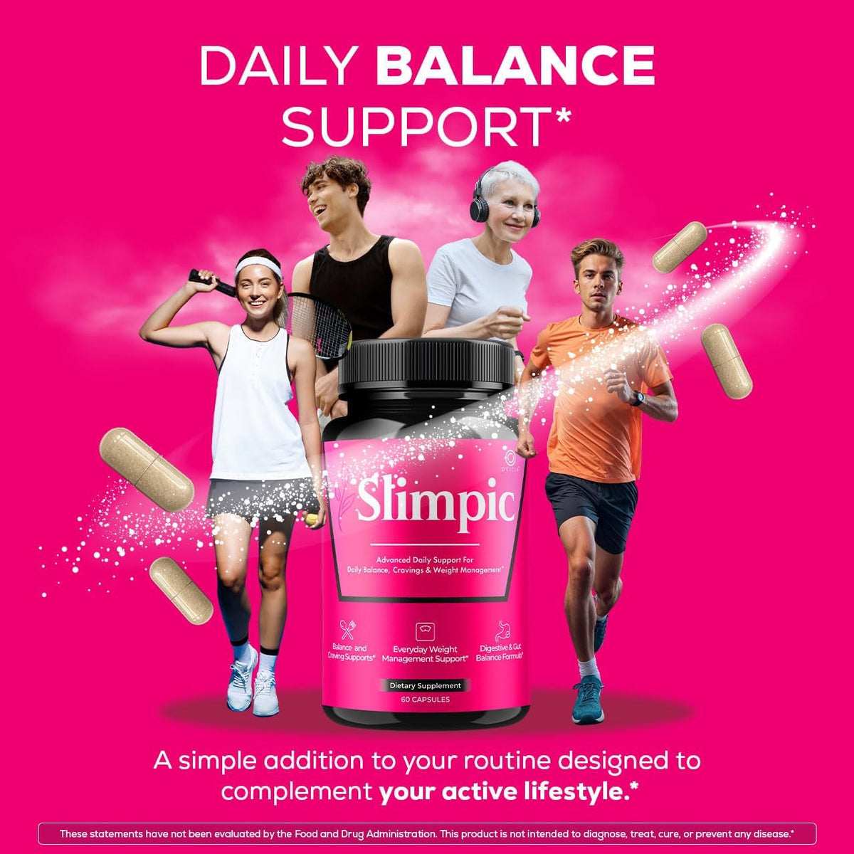 Slimpic Capsules - Official Slimpic Pills Advanced Premium Formula Support Maximum Strength, All Natural Ingredients Vitamins for Overall Health & Wellness Reviews, 60 Capsules for 1 Month Capsules